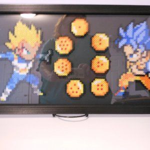 Dragon Ball Z framed fight scene